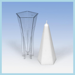 Polykarbonátová forma Pětiboký jehlan 76x174